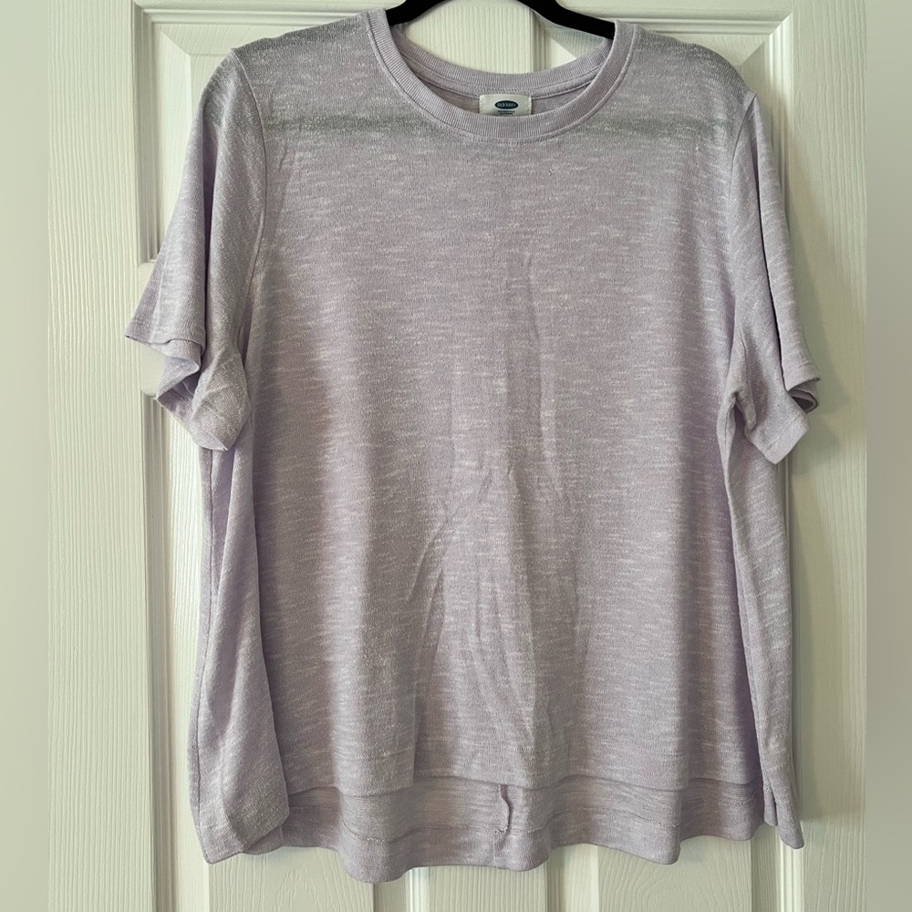 Old Navy Lilac Knit Tee Size XL